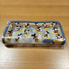 希少　レトロ　ミッキー　ファスナークリアケース