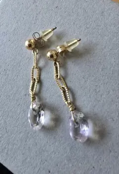 ラベンダーアメジスト　ピアス