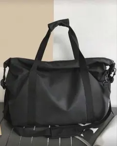 大容量ボストン バッグ 2way ショルダーストラップ ブラック 黒