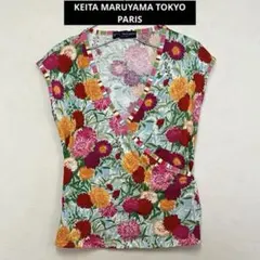 【美品】KEITA MARUYAMA カシュクール 花柄 カットソーのサムネイル