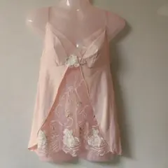 Salute 花柄レース キャミソール L-80 ピンク Salute 花柄刺繍 キャミソール L-80 - メルカリ