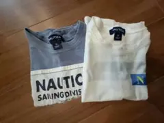NAUTICA Tシャツ２枚セット 120cm 水色 ホワイトのサムネイル