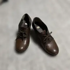ing イング　レザーレースアップシューズ 本革 ブラウン24cm EE