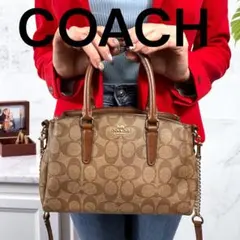 COACH コーチ　２WAY ショルダーバッグ ブラウン f-29434　PVC