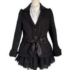 アクシーズファム 袖口2wayジャケット ダークコア 姫カジ ロリータ　リボン