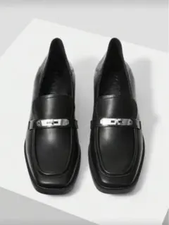 MOTF プレミアムシンプルレディースローファー ブラック ローファ