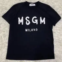 【極美品✨】MSGM 半袖 Tシャツ ロゴ 黒 ITALY Mサイズ