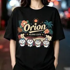 Orion ALOHA CUTE 半袖Tシャツ ブラック L