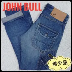 【希少品】 John bull　デニムパンツ　Ｍ相当　ユーズド加工　ストレートのサムネイル