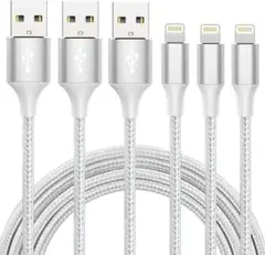 【MFi認証】ライトニングケーブル 2M3本セット iphone 充電 充電器