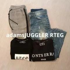 アダムスジャグラー　スキニーデニム ペイント加工　他、計4点まとめ売りのサムネイル