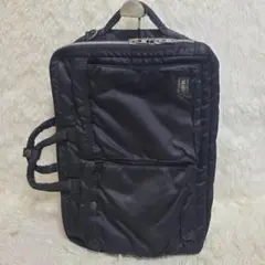 【美品】ポーター タンカー 3way ビジネスバッグ 2層式 廃盤品 ブラック TANKER(タンカー) 3WAY DOCUMENT BAG W zip | 吉田カバン