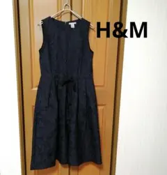 H&M　エイチアンドエム　レディース　花柄ノースリーブワンピース　38　Lサイズ