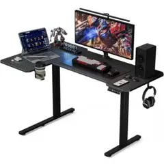 電動 l字昇降式デス ク ゲーミングデスク スタンディングデスク　送料込み