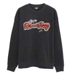 TOM&JERRY TJロゴサガラ刺繍WIDE長袖スウェット