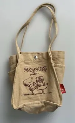 ルートート　スヌーピー ショルダーバッグ　キャンバス　ベージュ