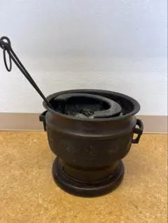 火箸 灰ならし 火起こし器 五徳☆火鉢 五徳 囲炉裏 鉄瓶 炭火 古民家 