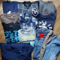 男の子　アウター　パンツ　トレーナー　ロンティ　セーター　まとめ売り11点