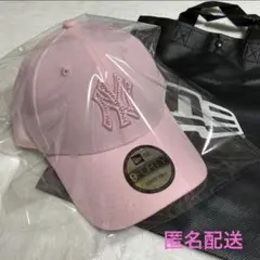 ニューエラ　9FORTYRHINESTONE ニューヨークヤンキース　ピンク