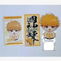 ブルーロック　エゴイスティックモール　アクスタ&カード色紙&ステッカー　國神錬介