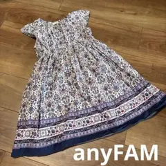 any FAM 花柄ワンピース 120