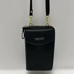 【新品未使用品】FOREVER MINEYO スマホショルダーバッグ　ブラック