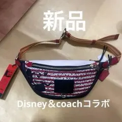 お値下げ！coachボディーバック　新品　ミッキーマウスコラボ