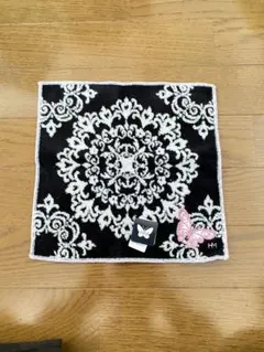 HM 蝶の刺繍 タオルハンカチ
