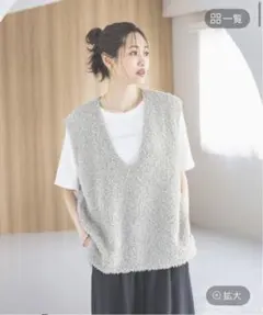 グローバルワーク　フェザータッチ ベストセットTシャツ L