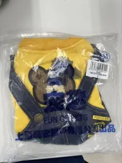 クマ刺繍オーバーオール風Tシャツ