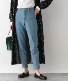 GLOBAL WORK ウツクシルエットデニムスリムパンツ