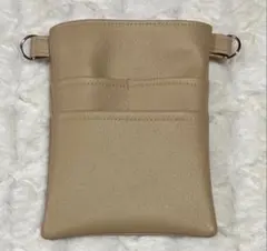 ナースポーチ・オーガナイザー（ハンドメイド） 合皮・ベージュ