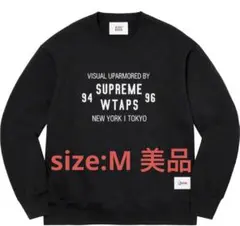 極美品 supreme × wtaps crewneck Mサイズ ブラック 2025年最新】wtaps supremeの人気アイテム - メルカリ