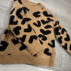 ヒョウ柄 ニットセーター