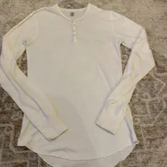 American Apparel ワッフル ヘンリーネック 長袖 Mのサムネイル