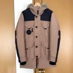 美品◇LACOSTE LIVE 防水キャンバスフィールドダウンジャケット