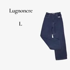 【Lugnoncure】大人カジュアル ワイドシルエット デニム ジーンズ Lのサムネイル