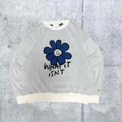 【極美品】(What it isNt)マークゴンザレスフラワージャガードニットL