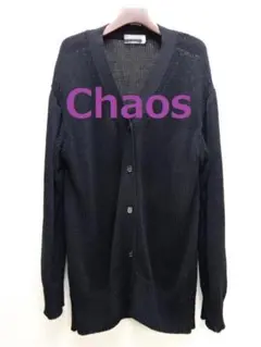 Chaos　シルクコンニットリリヤーンカーディガン　黒のサムネイル