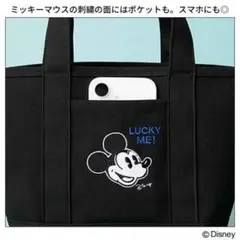 オトナミューズ 5月号 付録のみ ミッキーマウス 両A面トートバッグ