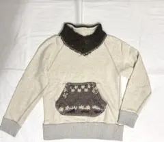 MARKY'S CHECA HEMP ハイネック トレーナー 140cm