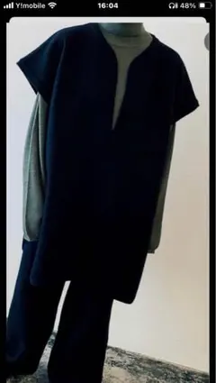 難あり　クリスタセヤcristaseyaブラックパンツ