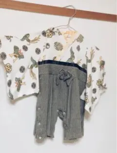 【美品】２点セット★5月の節句★珍しいデザイン★靴下付き★袴ロンパース★お宮参り