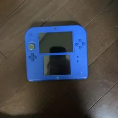 Nintendo 2DS 青色 画面ひび割れあり