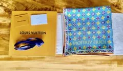 LOUIS VUITTON ルイヴィトン スカーフ 青