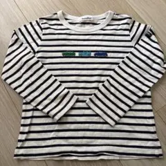 familiar ストライプ 長袖カットソー