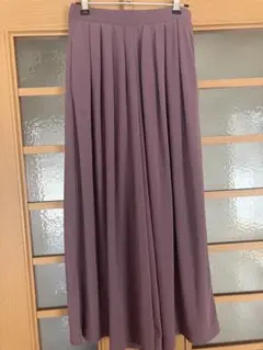 プリーツ ワイドパンツ