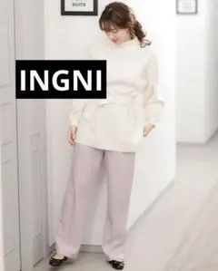 INGNI センタープレスセミフレアパンツ