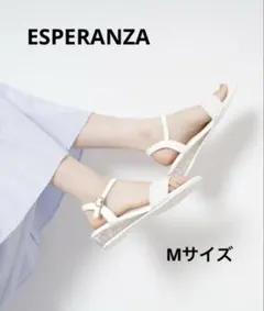 ESPERANZA エスペランサ　クリアウェッジサンダル　Ｍサイズ