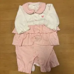 ピンク フリルロンパース 70サイズ
